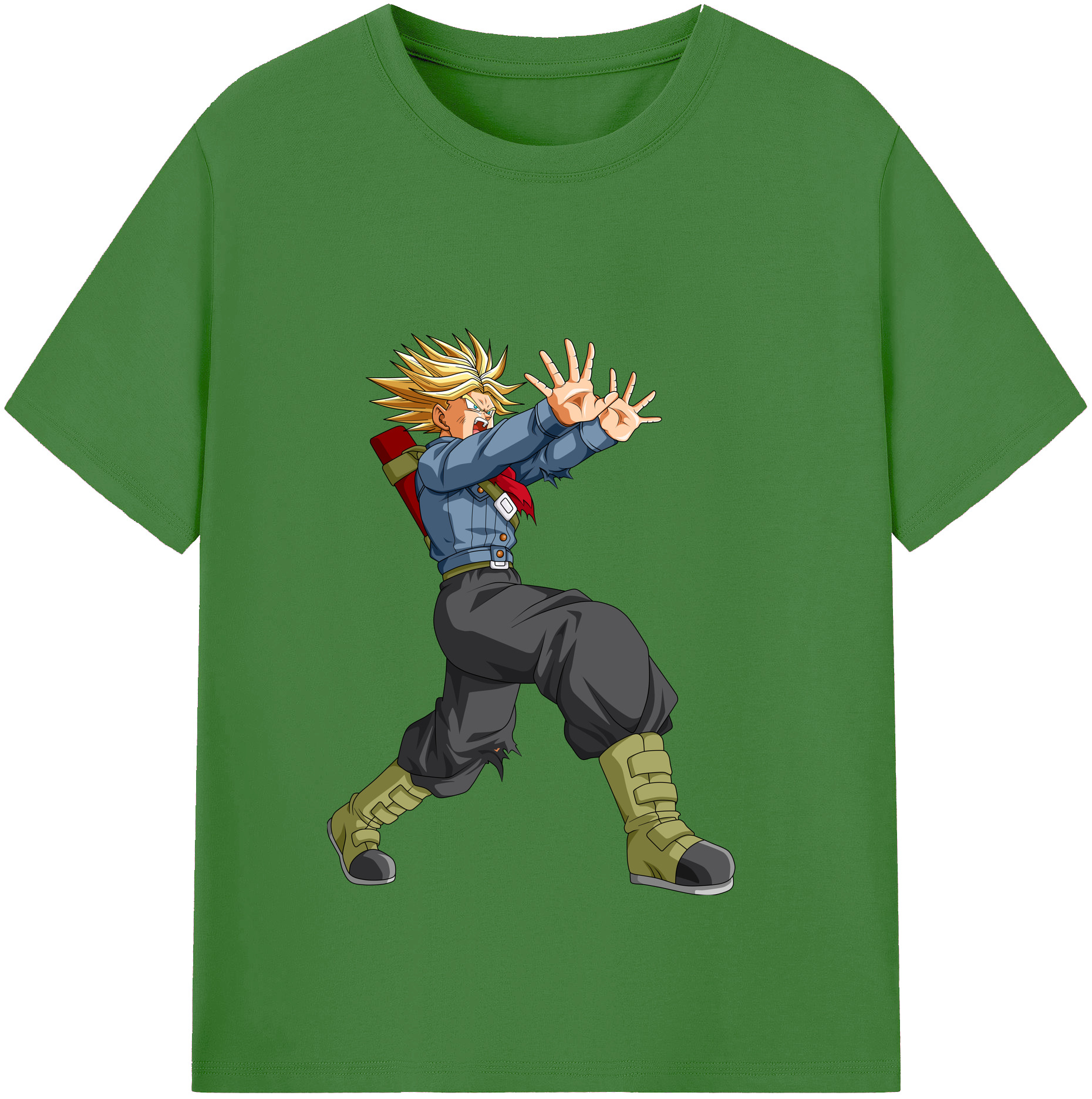 （画像用） ドラゴンボール トランクス（Torankusu）DRAGON BALL Trunks レディースカジュアルプリントTシャツ（綿100％）